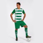 Joma 82P4R3445 أبيض أخضر قميص بكم قصير europa v رجال - Image 5