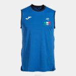 Joma 82P4R3462 الأزرق الملكي بلا أكمام تي شيرت الاتحاد الإيطالي للتنس