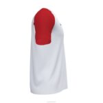 Joma 82P4R3474 أبيض أحمر قميص بأكمام قصيرة أكاديمية رابعا رجال - Image 4