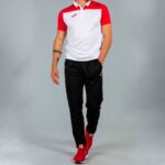 Joma 82P4R3480 أبيض أحمر قميص بولو بأكمام قصيرة هواية II رجال - Image 11