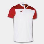 Joma 82P4R3480 أبيض أحمر قميص بولو بأكمام قصيرة هواية II رجال