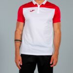 Joma 82P4R3480 أبيض أحمر قميص بولو بأكمام قصيرة هواية II رجال - Image 9