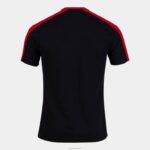 Joma 82P4R348 أسود أحمر قميص البطولة البيئية قصيرة الأكمام رجال - Image 2