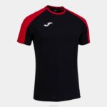 Joma 82P4R348 أسود أحمر قميص البطولة البيئية قصيرة الأكمام رجال