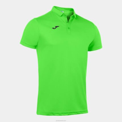 Joma 82P4R3528 نيون الخضراء قميص بولو قصير الأكمام هواية رجال