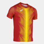 Joma 82P4R3530 احمر اصفر قميص بأكمام قصيرة أوليمبيا رجال