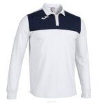 Joma 82P4R3537 أبيض كحلي قميص بولو طويل الأكمام الفائز الثاني رجال