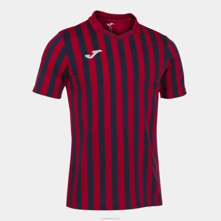Joma 82P4R3550 أحمر أزرق كحلي قميص بأكمام قصيرة copa ii رجال