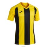 Joma 82P4R3574 أصفر أسود قميص بأكمام قصيرة بيزا الثاني رجال