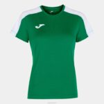 Joma 82P4R3577 أبيض أخضر أكاديمية قميص بأكمام قصيرة iii نحيف