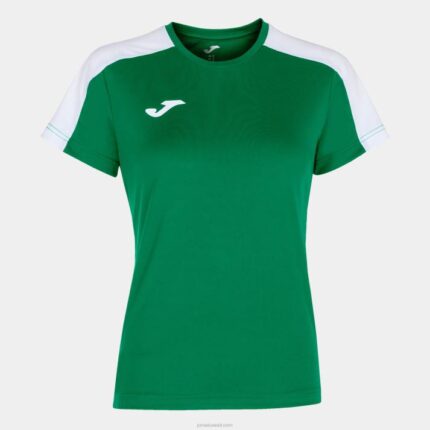 Joma 82P4R3577 أبيض أخضر أكاديمية قميص بأكمام قصيرة iii نحيف