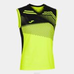 Joma 82P4R3582 نيون أصفر أسود تي شيرت بدون أكمام سوبرنوفا الثاني نحيف