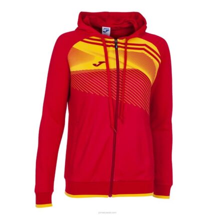 Joma 82P4R3583 احمر اصفر سوبر نوفا II سترة مقنعين نحيف