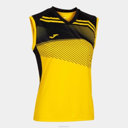 Joma 82P4R3594 أصفر أسود تي شيرت بدون أكمام سوبرنوفا الثاني نحيف