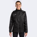 Joma 82P4R3595 أسود Rainjacket مونتريال نحيف - Image 2