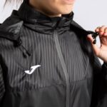 Joma 82P4R3595 أسود Rainjacket مونتريال نحيف - Image 9