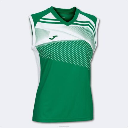 Joma 82P4R3603 أبيض أخضر تي شيرت بدون أكمام سوبرنوفا الثاني نحيف