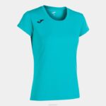 Joma 82P4R3613 الفيروز قميص قصير الأكمام سجل الثاني نحيف
