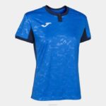 Joma 82P4R3628 الأزرق الملكي الأزرق الداكن قميص قصير الأكمام toletum الثاني نحيف