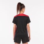 Joma 82P4R3648 أسود أحمر بطولة قميص قصير الأكمام سادسا نحيف - Image 3