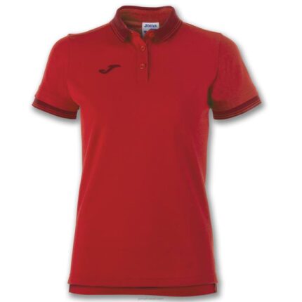 Joma 82P4R3655 أحمر قميص بولو قصير الأكمام Bali II نحيف
