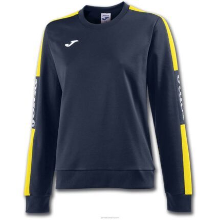 Joma 82P4R3657 الأزرق الداكن والأصفر بطولة قميص من النوع الثقيل الرابع نحيف