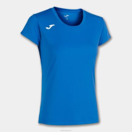 Joma 82P4R3668 الأزرق الملكي قميص قصير الأكمام سجل الثاني نحيف