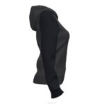Joma 82P4R3676 أسود رمادي غامق أكاديمية جاكيت مقنع رابعًا نحيف - Image 4