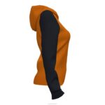Joma 82P4R3680 برتقالي أسود أكاديمية جاكيت مقنع رابعًا نحيف - Image 4