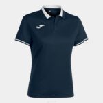 Joma 82P4R3688 الأزرق الداكن الأبيض بطولة قميص بولو قصير الاكمام vi نحيف