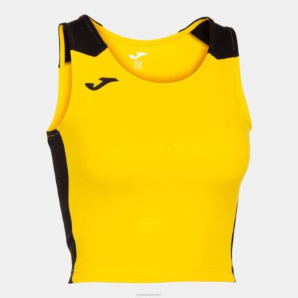 Joma 82P4R3691 أصفر أسود سجل أعلى الخزان الثاني نحيف