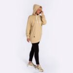 Joma 82P4R3748 اللون البيج سترة مقنعين الشارع الحضري نحيف - Image 7