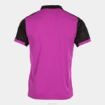 Joma 82P4R374 نيون وردي أسود قميص بولو قصير الاكمام مونتريال رجال - Image 2