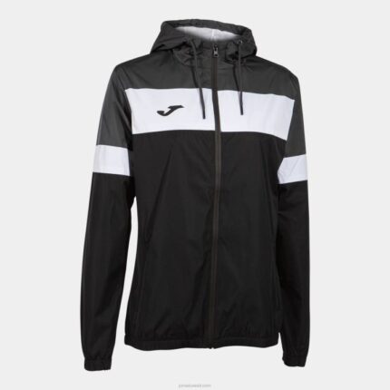 Joma 82P4R3755 أسود أبيض رمادي غامق طاقم سترة المطر رابعا نحيف
