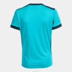 Joma 82P4R3770 الفلورسنت الفيروز الأزرق الداكن قميص بأكمام قصيرة مستعر أعظم صديق للبيئة نحيف - Image 2