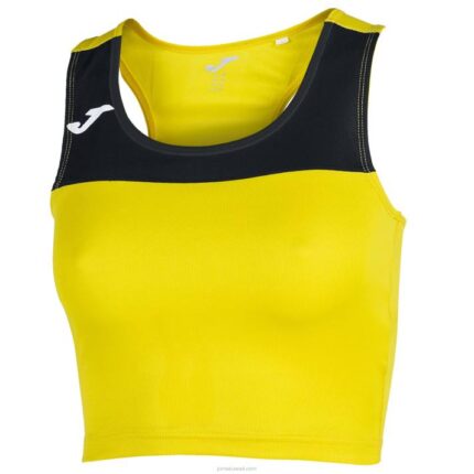 Joma 82P4R3785 أصفر أسود سباق الدبابات نحيف