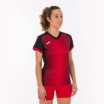 Joma 82P4R3786 أسود أحمر قميص بأكمام قصيرة سوبر نوفا نحيف - Image 2