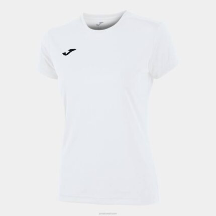 Joma 82P4R3809 أبيض قميص قصير الأكمام كومبي نحيف