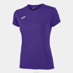 Joma 82P4R3810 أرجواني قميص قصير الأكمام كومبي نحيف