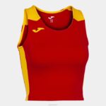 Joma 82P4R3822 احمر اصفر سجل أعلى الخزان الثاني نحيف