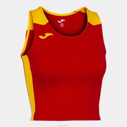 Joma 82P4R3822 احمر اصفر سجل أعلى الخزان الثاني نحيف