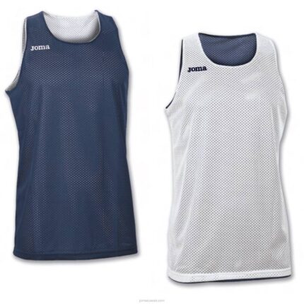 Joma 82P4R3838 الأزرق الداكن الأبيض بلا أكمام تي شيرت آرو