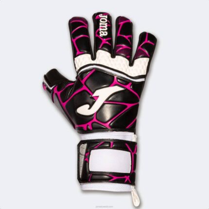 Joma 82P4R3883 الفوشيه الأسود قفازات حارس مرمى كرة القدم gk-pro
