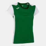 Joma 82P4R3893 أبيض أخضر قميص قصير الأكمام سجل الثاني نحيف