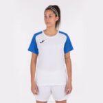 Joma 82P4R3951 أبيض أزرق ملكي قميص بأكمام قصيرة أكاديمية رابعا نحيف - Image 2
