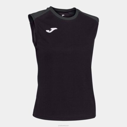Joma 82P4R3957 أسود رمادي غامق بطولة قمة الدبابة البيئية نحيف