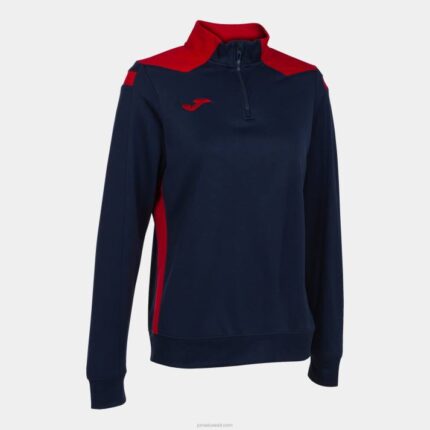 Joma 82P4R3966 الأزرق الداكن الأحمر بطولة قميص من النوع الثقيل vi نحيف
