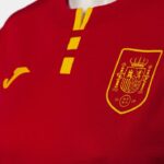 Joma 82P4R3974 أحمر قميص قصير الأكمام 1st اختيار موحدة الإسبانية كرة الصالات نحيف - Image 4