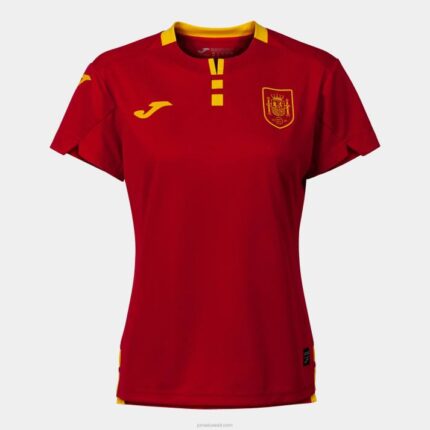 Joma 82P4R3974 أحمر قميص قصير الأكمام 1st اختيار موحدة الإسبانية كرة الصالات نحيف