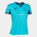 Joma 82P4R3977 الفلورسنت الفيروز الأزرق الداكن قميص قصير الأكمام toletum الثاني نحيف